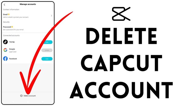 how to delete capcut account​
